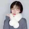 A popular online neck scarf for women in winter, a Korean-style woolen scarf, a faux rabbit fur collar, a faux fur fur fur fur ball for autumn and winter details Picture